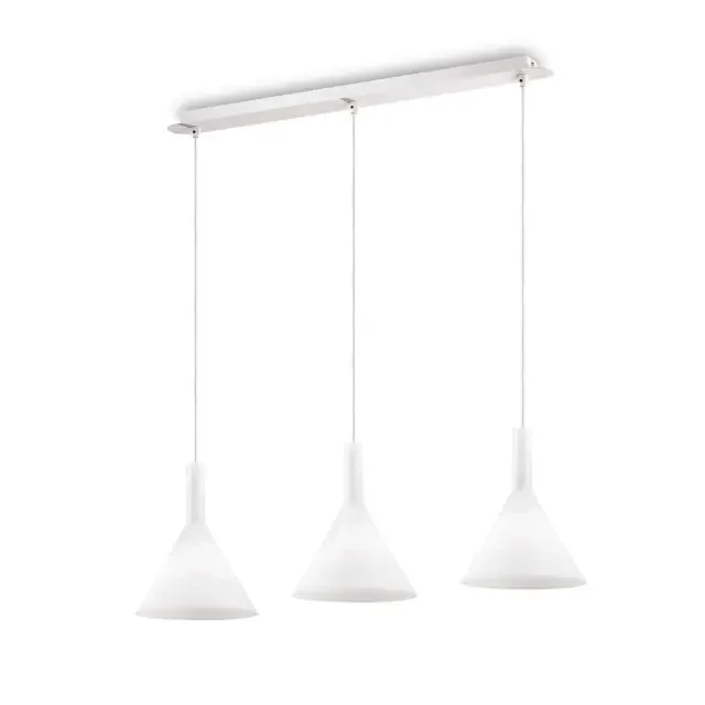 Cocktail SP3 3 Light White Opal Shade Bar Pendant Light