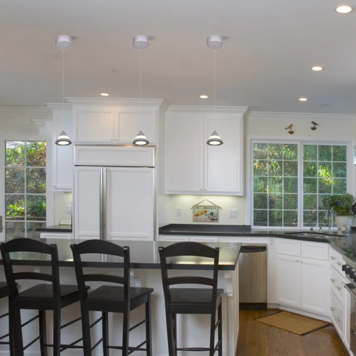 Cone Pendant Lighting, 5W, 3000K (Warm White), Dimmable, Hanging Lights, – Aluminum