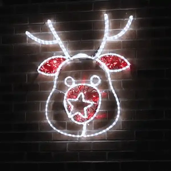 Connectable Professional Grade Outdoor Christmas Reindeer Motif