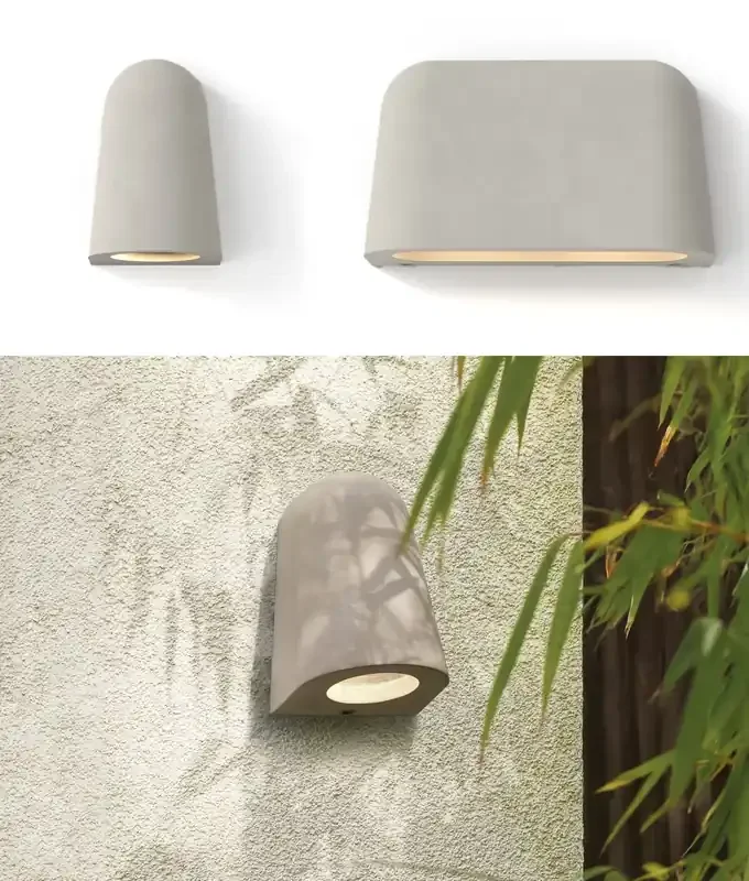Contemporary Concrete Wall Light – Outdoor & Indoor Downlight
