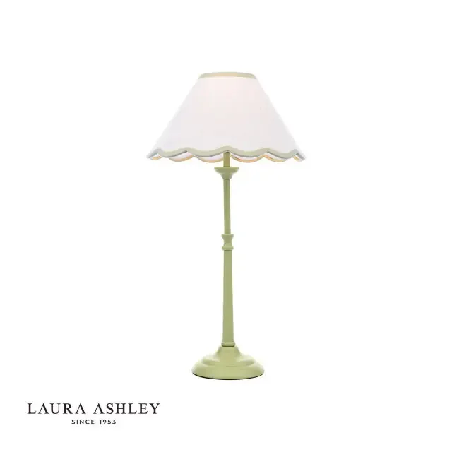 Cordwell Matt Green with White Shade Table Lamp