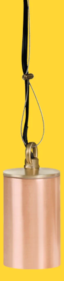 Corona Lighting CL-390C-RC Solid Copper Outdoor Hanging Light, 12V, 35W MR16, Raw Copper
