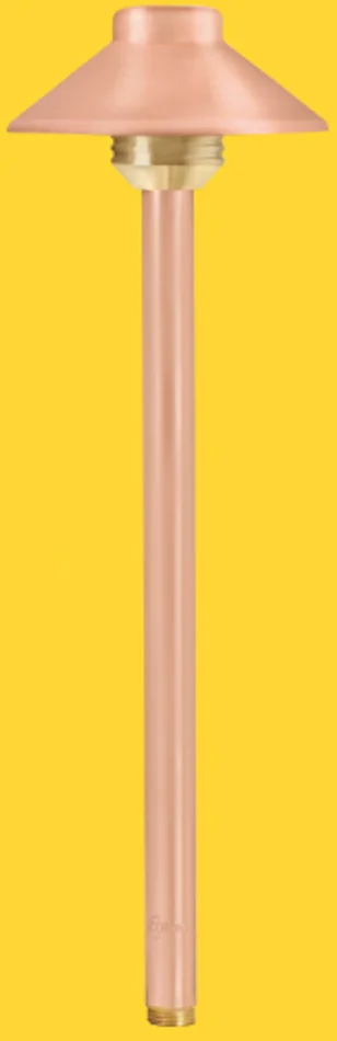 Corona Lighting CL-648C-RC Solid Copper Outdoor Area Light, 12V, 20W T3, Raw Copper