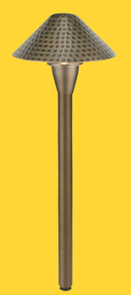 Corona Lighting CL-651B-AB Brass Outdoor Area Light, 12V, 27W SC Bayonet, Antique Bronze