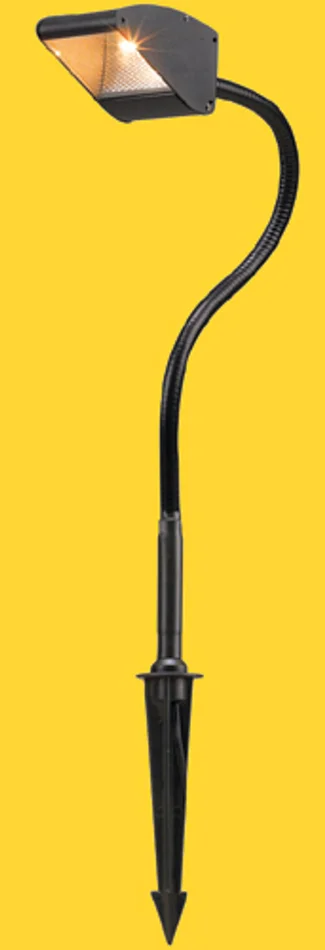 Corona Lighting CL-801-F-BK-12 12″ Flexible Steel Garden Light, 12V, 35W T3, Black