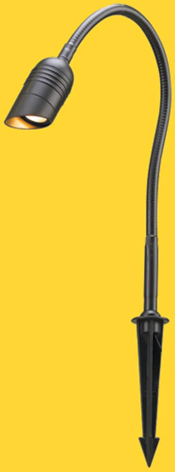 Corona Lighting CL-802-F-BK-36 36″ Flexible Steel Garden Light, 12V, 35W MR11, Black