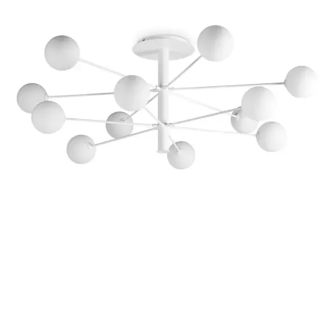 Cosmopolitan PL12 12 Light White Pendant Light