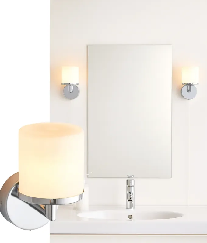 Cost Friendly IP44 Bathroom Wall Light with Pullcord – 160mm