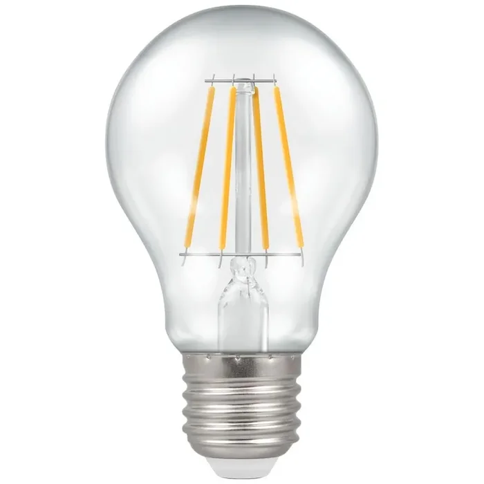 Crompton 7w CLEAR Cool White 4000k Dimmable LED GLS E27 ES Filament Bulb – 806 Lumen, 60w Equivalent