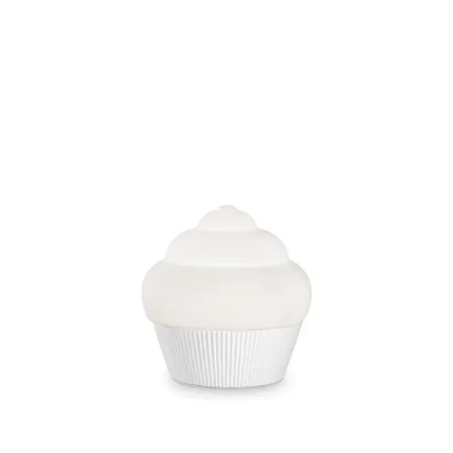 Cupcake TL1 White Resin with Opal Diffuser Table Lamp