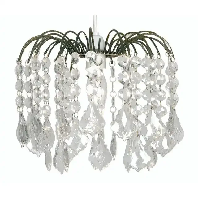 Dacia Antique Brass with Acrylic 26cm Easy Fit Pendant