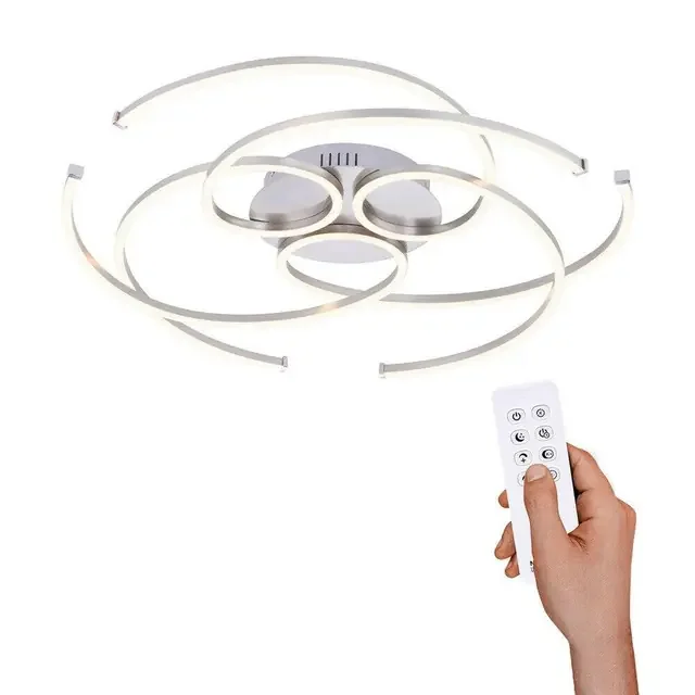 DANILO 3 Light Satin Chrome Dimmable Ceiling Light