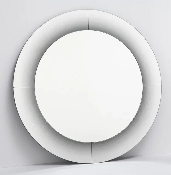 Dar Lighting 002RAG90 Ragusa Round Black Fade Mirror 90cm