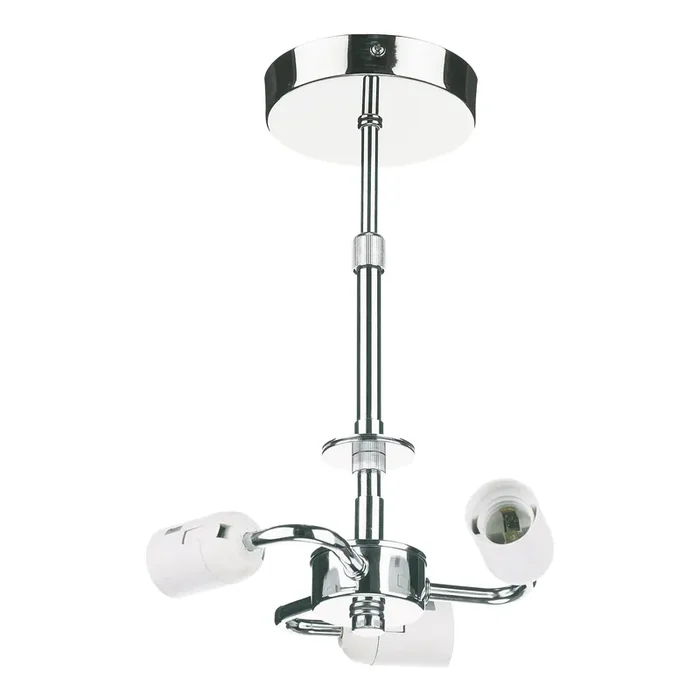 Dar Lighting 3 Light Semi Flush Suspension Polished Chrome • SF5350