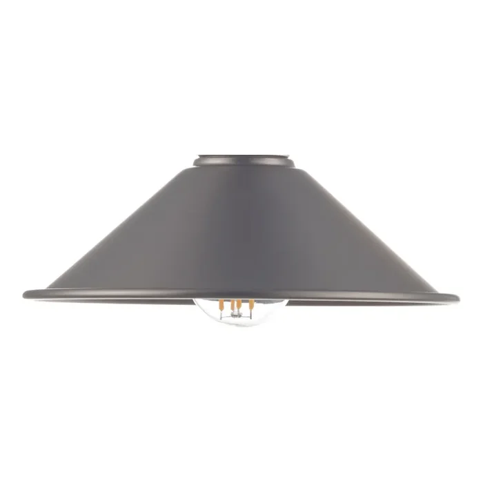 Dar Lighting Accessory Easy Fit Pewter Metal Shade 18cm • ACC862