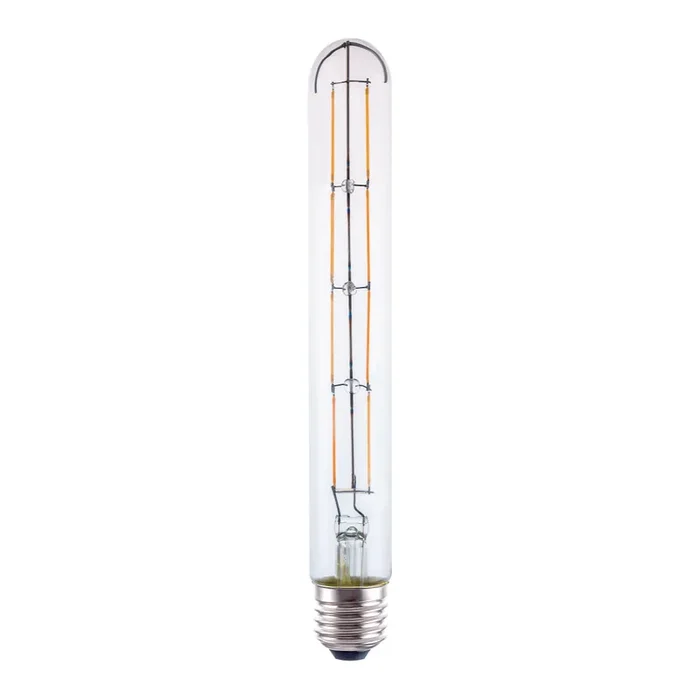 Dar Lighting BUL-E27-LED-21 Large Tube LED 6w 650 Lumens Dimmable Clear (Pack Of 5)