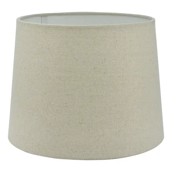 Dar Lighting Cane Natural Linen Tapered Drum Shade 25cm • CAN1029