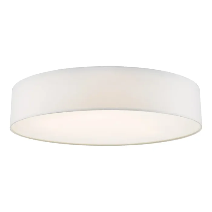 Dar Lighting Cierro 6 Light Flush Ivory 80cm • CIE4815