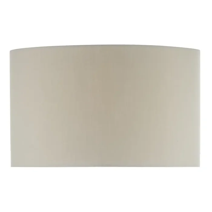 Dar Lighting Funchal Grey Cotton Drum Shade 43cm • FUN1739