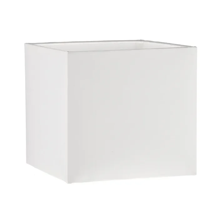 Dar Lighting S1106 Ivory Cotton Square Shade 15cm • S1106