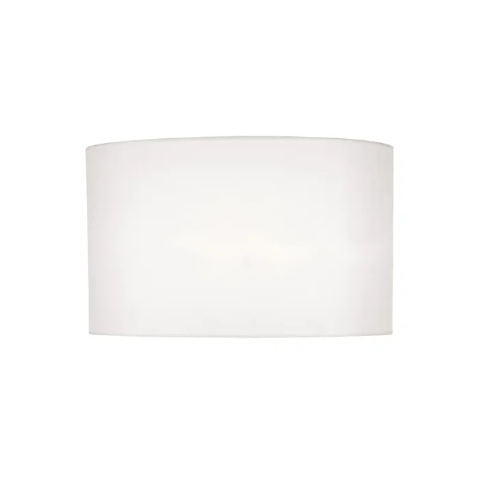 Dar Lighting Syracuse White Faux Silk Oval Shade 40cm • SYR1633