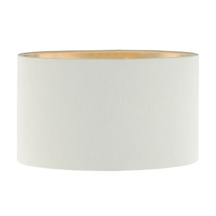 Dar Lighting Wyatt Ivory Linen Oval Shade 31cm • WYA1215