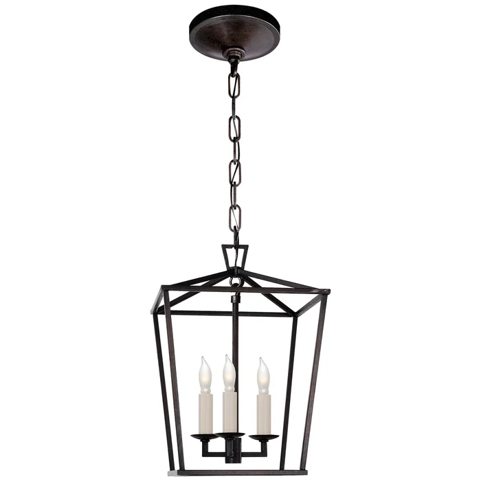 Darlana Three Light Lantern, Aged Iron