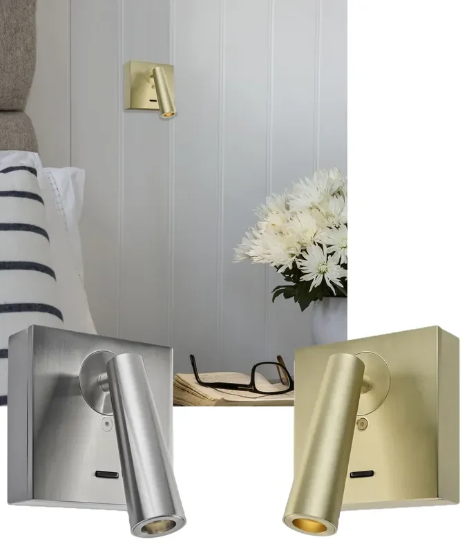 Designer Bedside Reading Light – Surface Mounted in a Great Choice of Colours