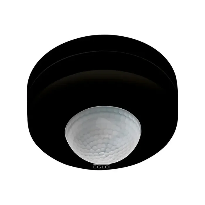 Detect Me Black Modern Round 360 Degree PIR Flush Motion Sensor