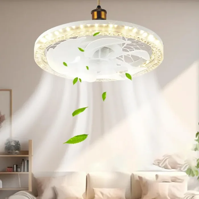 Dimmable LED Ceiling Fan with Light & Remote – 3 Speed 3 Color Temperature Modern Ultra-Thin Design