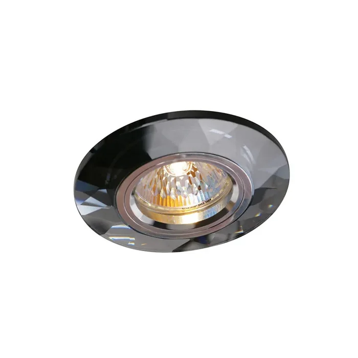 Diyas Crystal Downlight Chamfered Round Rim Only Black, IL30800 REQUIRED TO COMPLETE THE ITEM, Cut Out 62mm • IL30816BL
