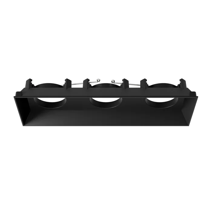 DMF Lighting M4T3SBKFL M Series Multiples Flangeless Trim, 3-Head, Black