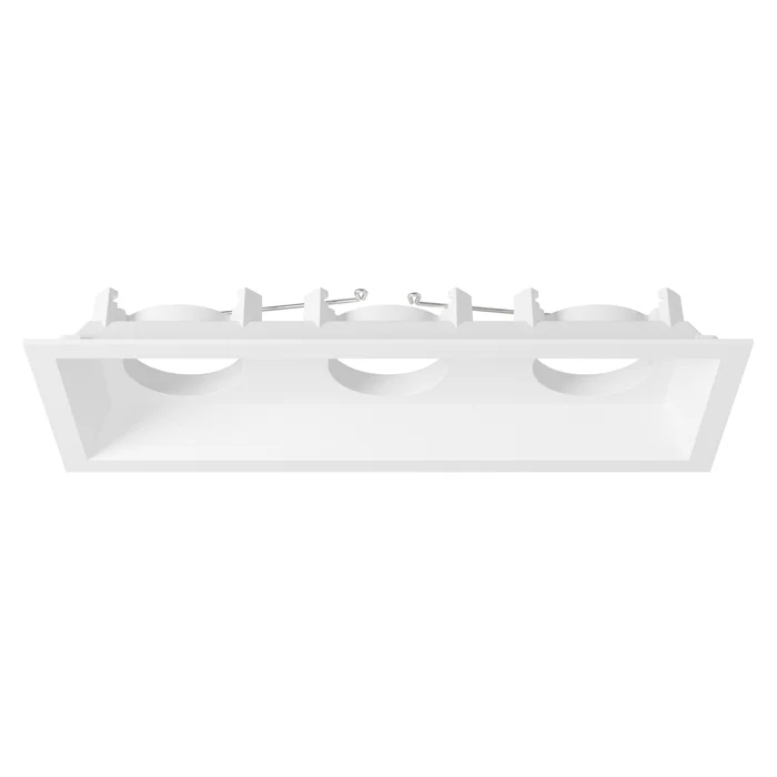 DMF Lighting M4T3SWH M Series Multiples Standard Trim, 3-Head, White