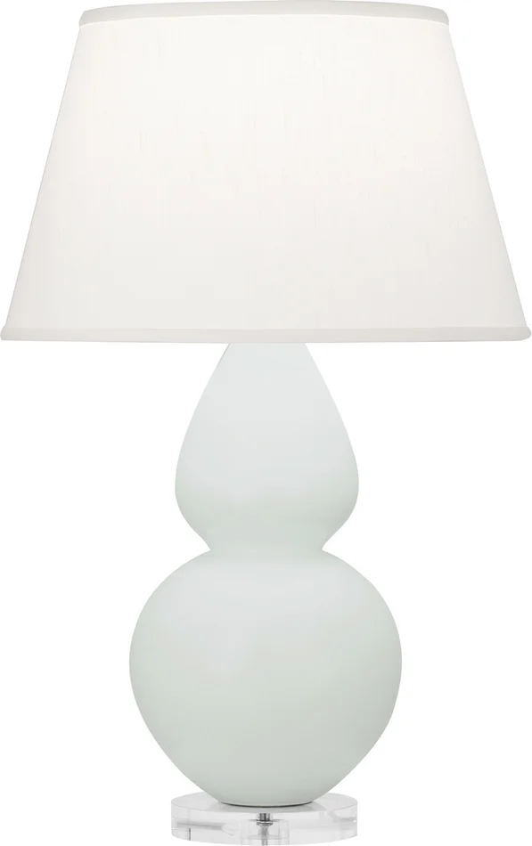 Double Gourd One Light Table Lamp in Matte Celadon Glazed Ceramic w/Lucite (165|MCL62)