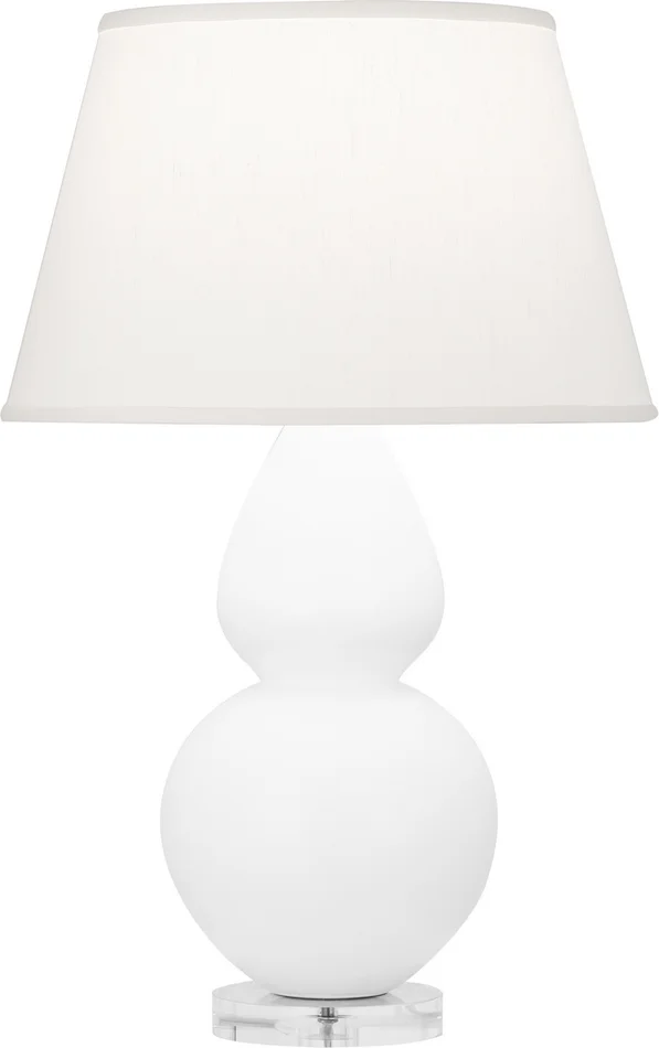 Double Gourd One Light Table Lamp in Matte Lily Glazed Ceramic w/Lucite (165|MLY62)