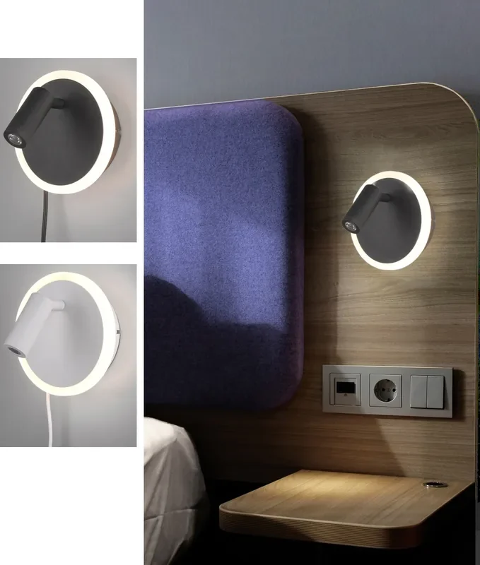 Dual Function Bedside Reading Light and Wall Light All In One