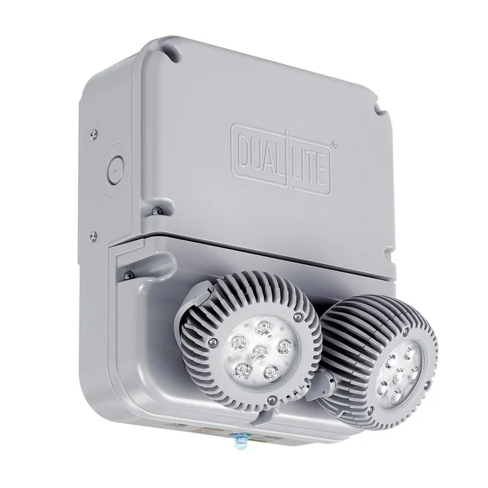 Dual-Lite DYNHL12I-4X Dynamo High Lumen LED Emergency Light with Self Diagnostics, 32W (2 x 16W LED Lamps), Gray