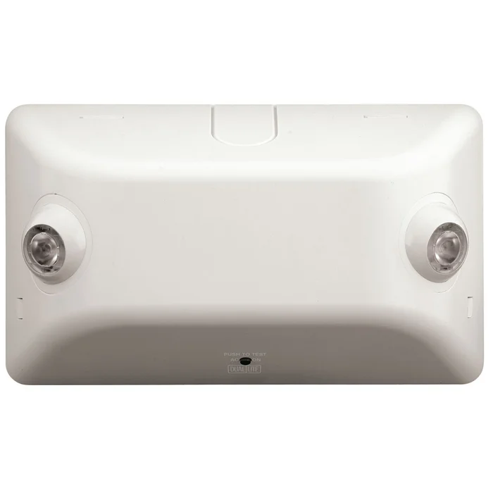 Dual-Lite EV2-B Architectural LED Emergency Light, 120/277VAC, 1W LED Heads, Black