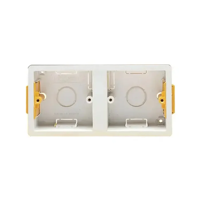 Dual Plastic Dry Lining Plasterboard Recessed Back Boxes / Pattress boxes