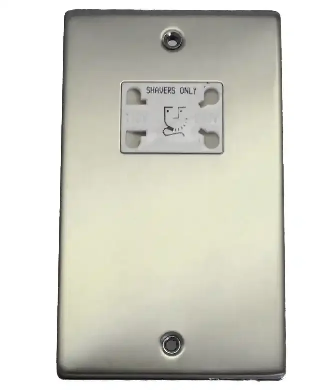 Dual Voltage Shaver Socket – White Socket