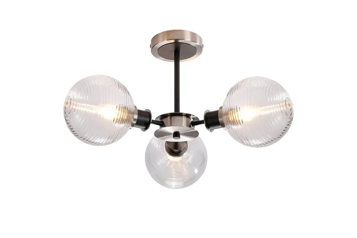 Duncan 3 Semi Flush (Various Glass Options)