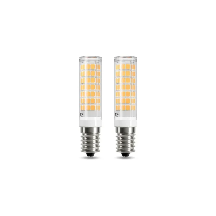 E14 LED Bulb Cooker Hood 4W (50W Halogen Equivalent), 550LM, Warm White 3000K, AC220-230V, Non-Dimmable, Small Edison Screw SES for Fridge, Cooker Hood, Home Lighting – 2 Pack