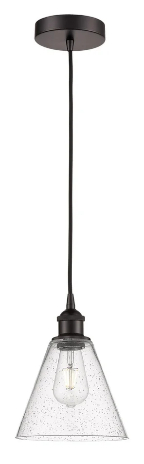 Edison LED Mini Pendant in Matte Black (405|616-1P-BK-GBC-84-LED)