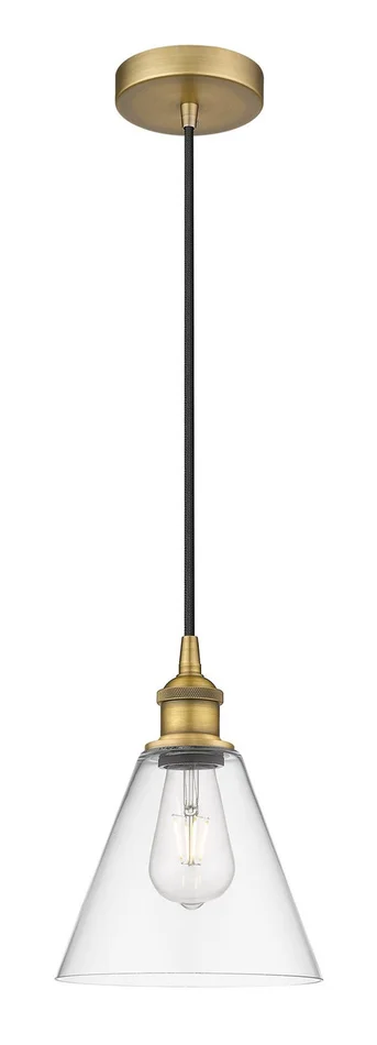 Edison One Light Mini Pendant in Brushed Brass (405|616-1P-BB-GBC-82)