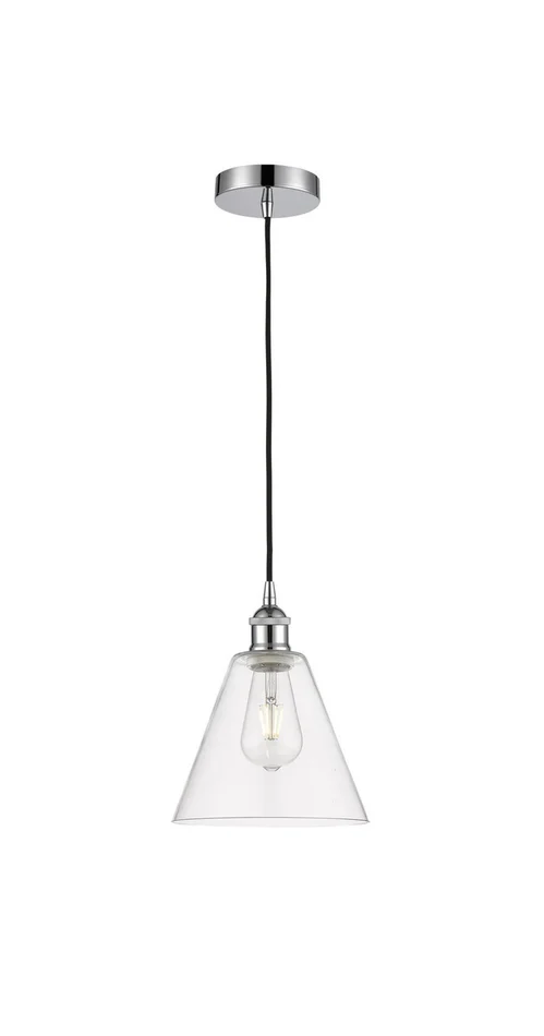 Edison One Light Mini Pendant in Polished Chrome (405|616-1P-PC-GBC-82)