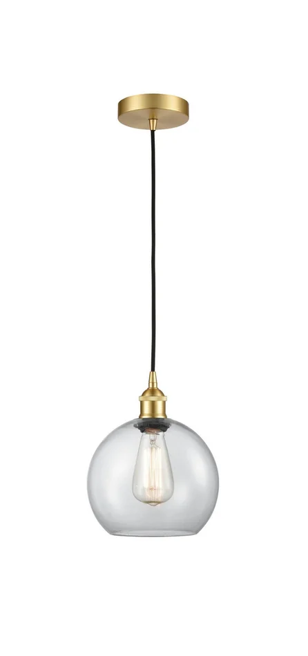 Edison One Light Mini Pendant in Satin Gold (405|616-1P-SG-G122-8)