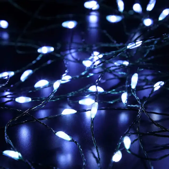 Edit 34.5M White LED Green Micro Wire Fairy Lights – 360 Lights – Online Lighting