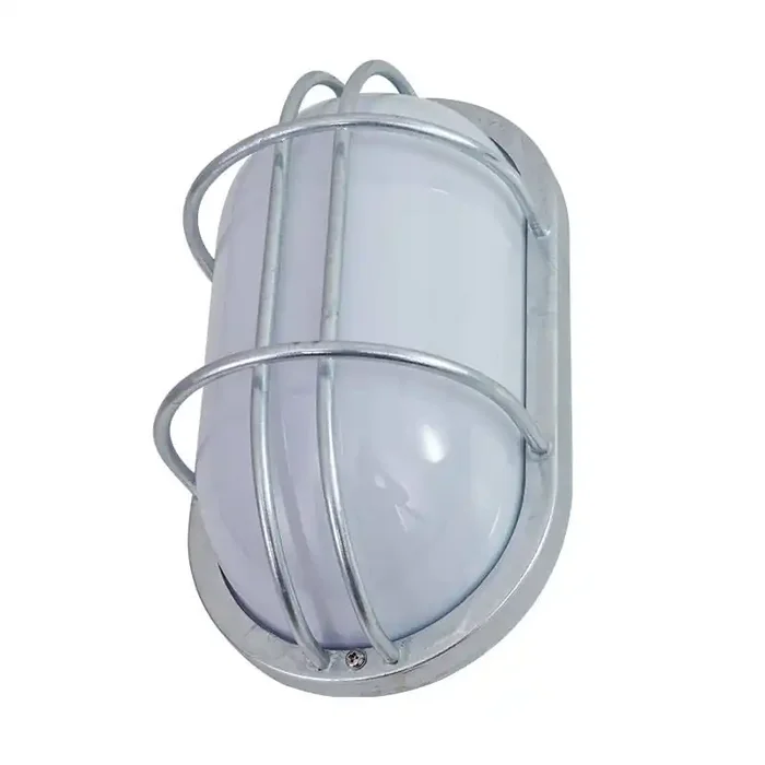 Edit Coastal Fjord Oval Outdoor Flush Wall Light – Galvanised Steel – Online Lighting