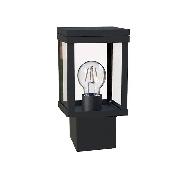Edit Keros 260 Outdoor Pedestal Light – Black – Online Lighting