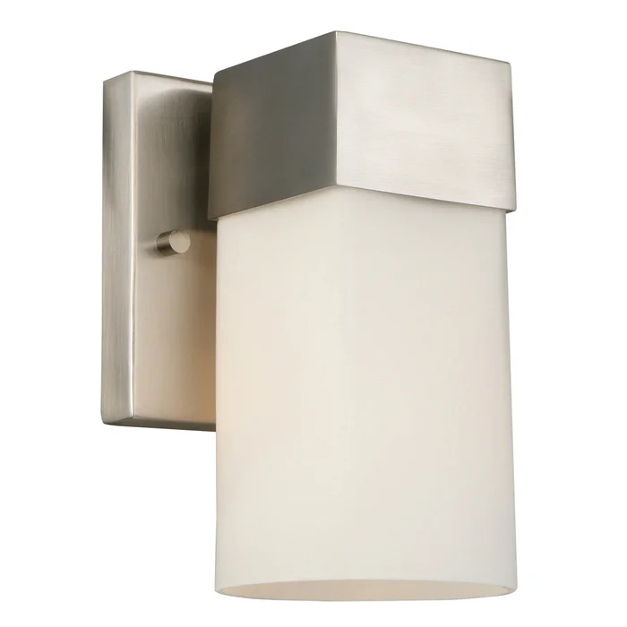 EGLO 202859A Ciara Springs 1x60W Wall Light w/ Brushed Nickel Finish & Frosted Glass
